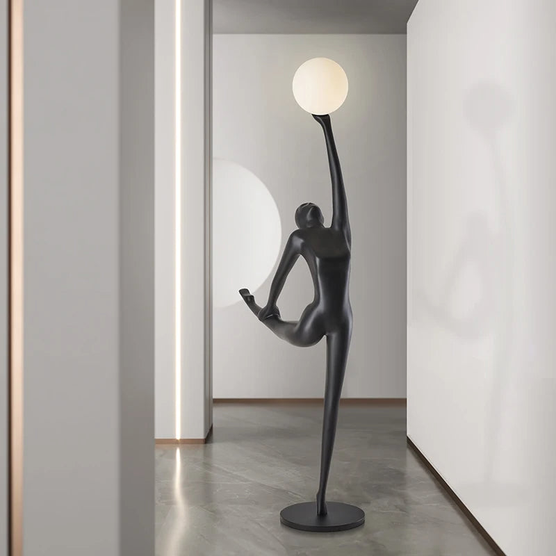 A Step Beyond Light (Black) Sculpture Floor Lamp