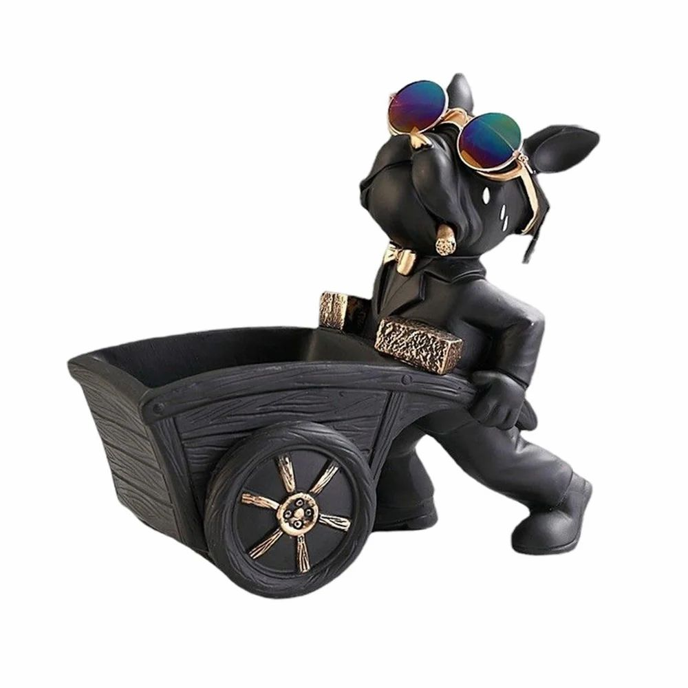 Dog Sculpture Serving Tray