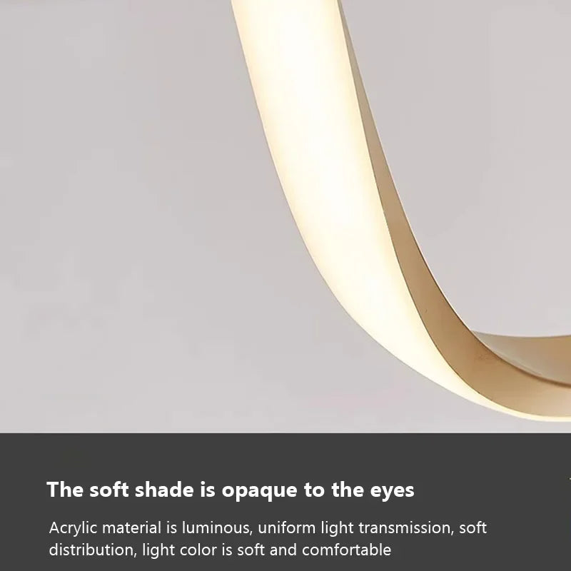 Swirling Flow (Gold) Chandelier