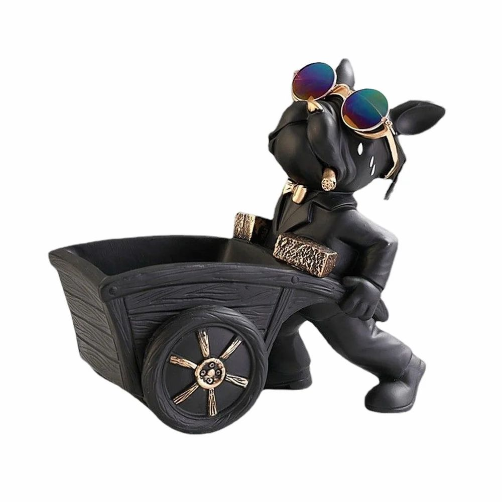 Dog Sculpture Serving Tray