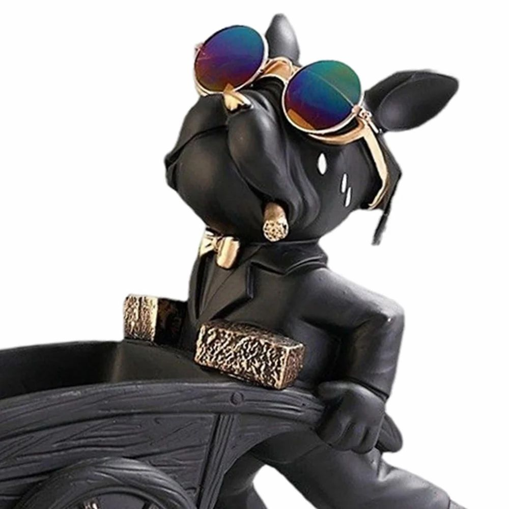 Dog Sculpture Serving Tray