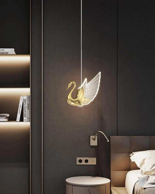 Essence Series Elegant Swanlight Solo Pendant Light (Single)