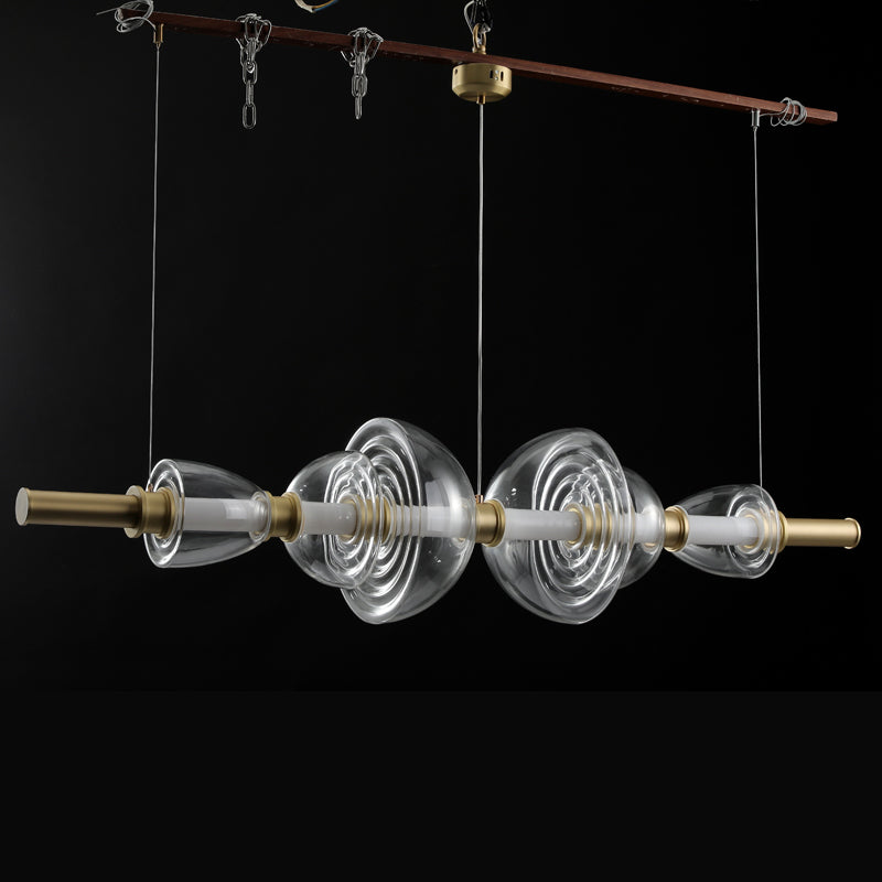 Separating Shadows (Amber, Glass) Chandelier