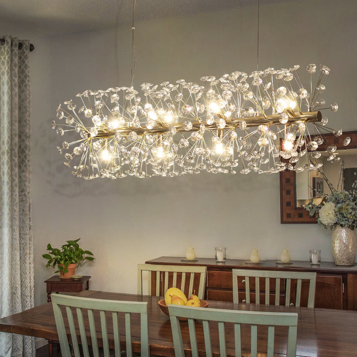 Beautiful Sunfall (LONG) Crystal Chandelier