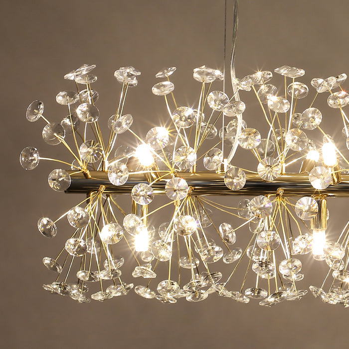 Beautiful Sunfall (LONG) Crystal Chandelier
