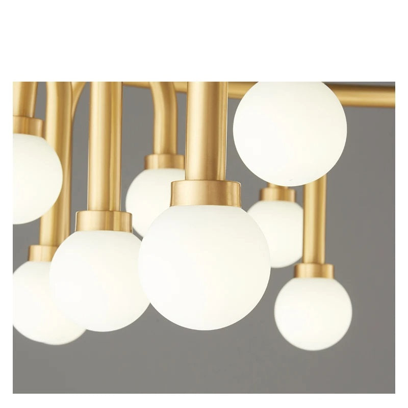 Everlast Charm (Black, 12 Glass Bulbs) Center Fixture