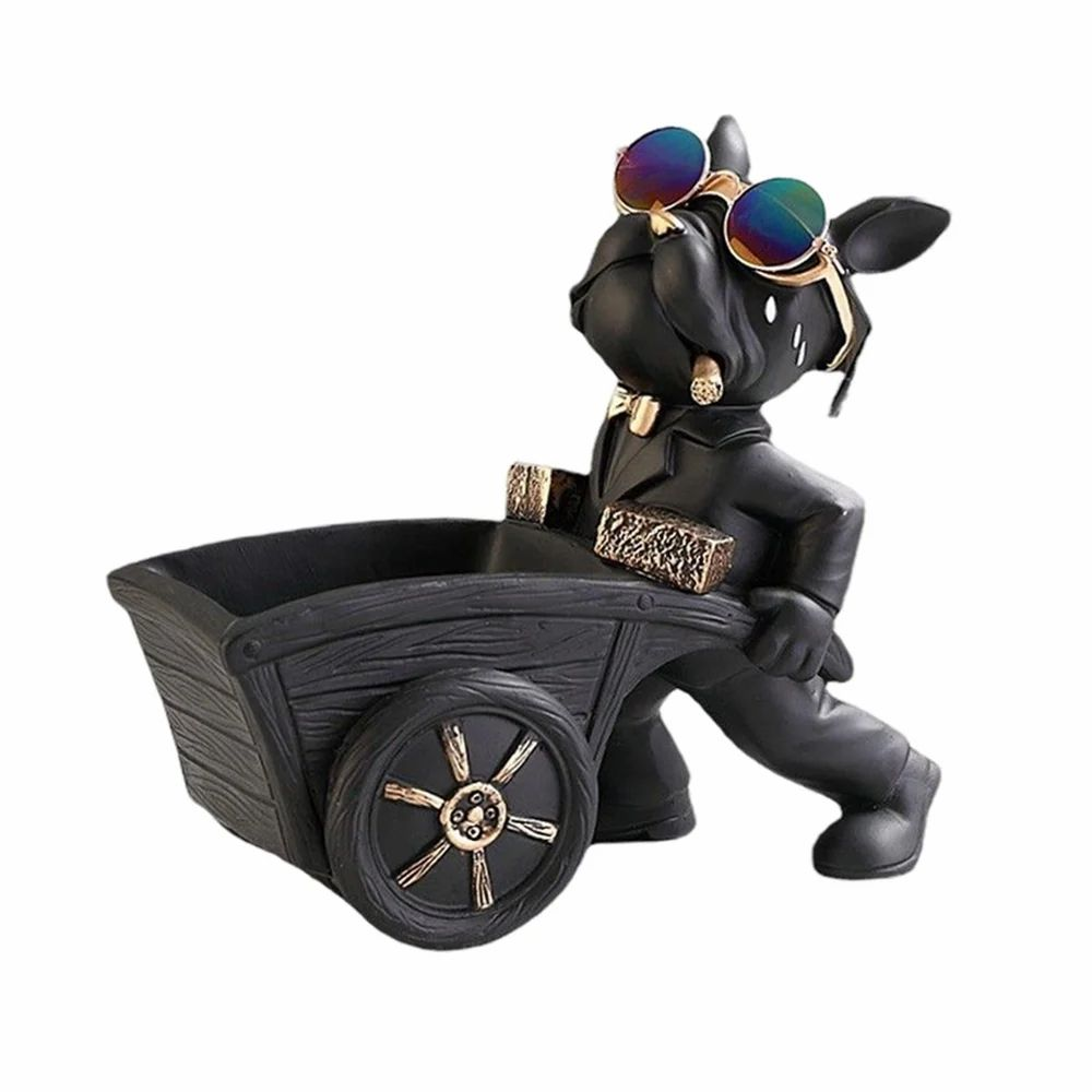 Dog Sculpture Serving Tray