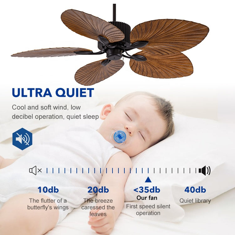 Wooden Aspirations (52 Inches Span, Wooden Finish ABS) Ceiling Fan with Remote Control