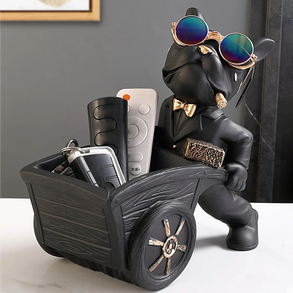 Dog Sculpture Serving Tray