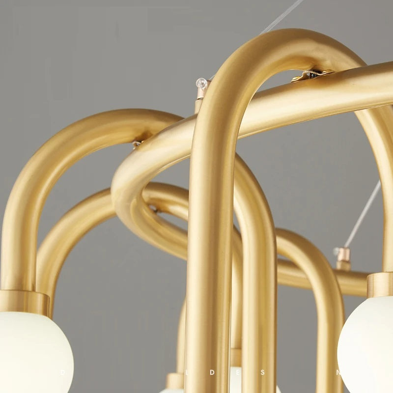 Everlast Charm (Black, 12 Glass Bulbs) Center Fixture