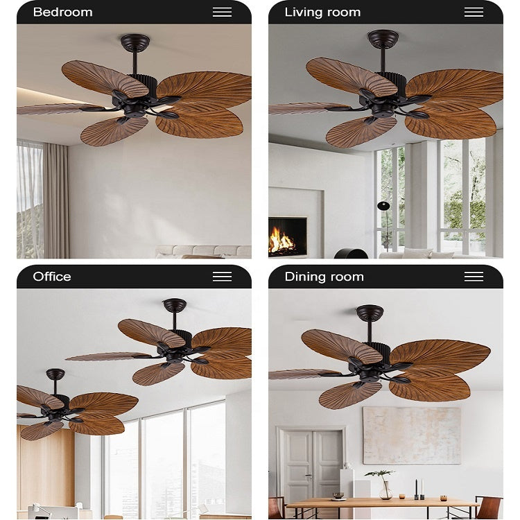 Wooden Aspirations (52 Inches Span, Wooden Finish ABS) Ceiling Fan with Remote Control