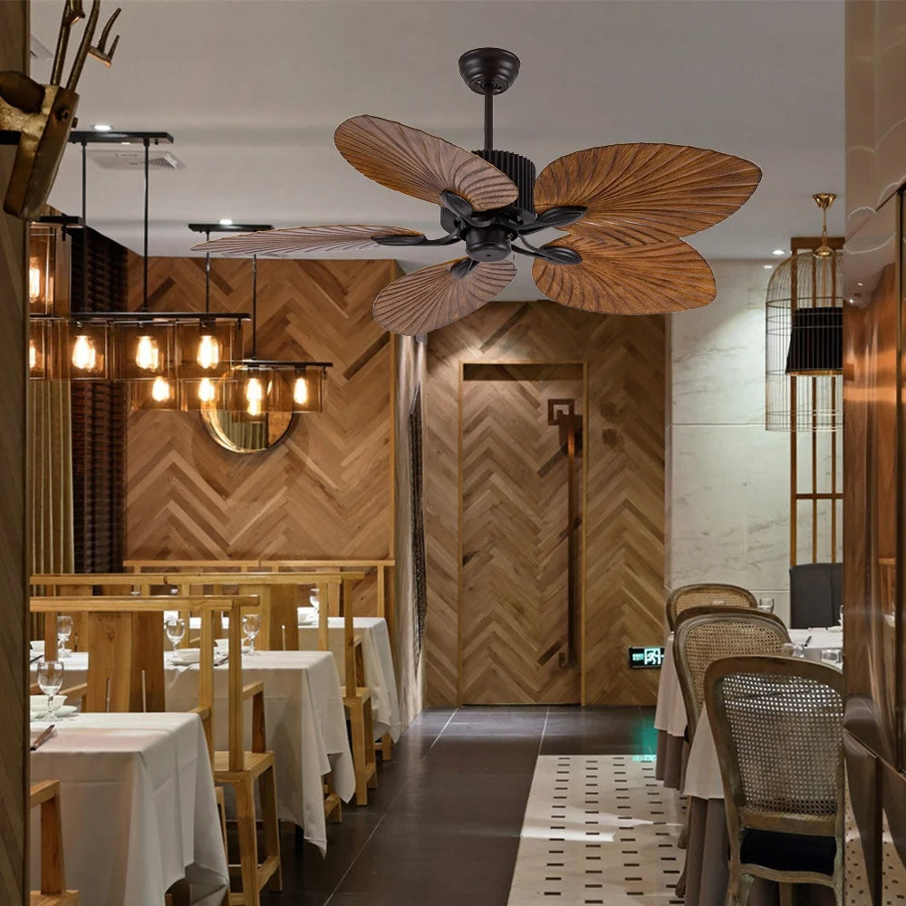 Wooden Aspirations (52 Inches Span, Wooden Finish ABS) Ceiling Fan with Remote Control