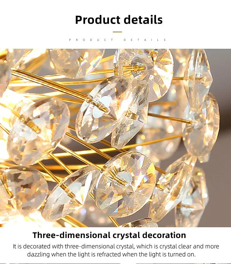 Beautiful Sunfall (LONG) Crystal Chandelier