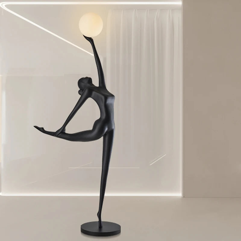 A Step Beyond Light (Black) Sculpture Floor Lamp