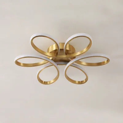 Curves of Flower Rings: Curvy Gold Light