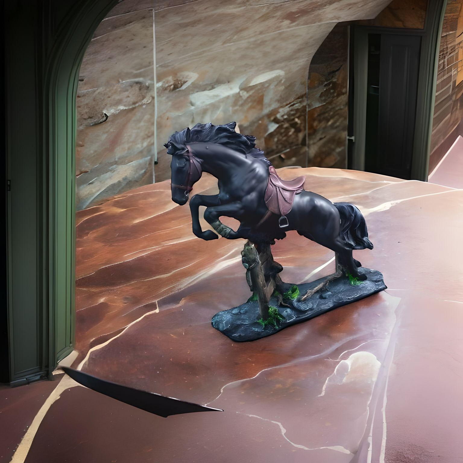 Jumping Horse Sculpture/Statue