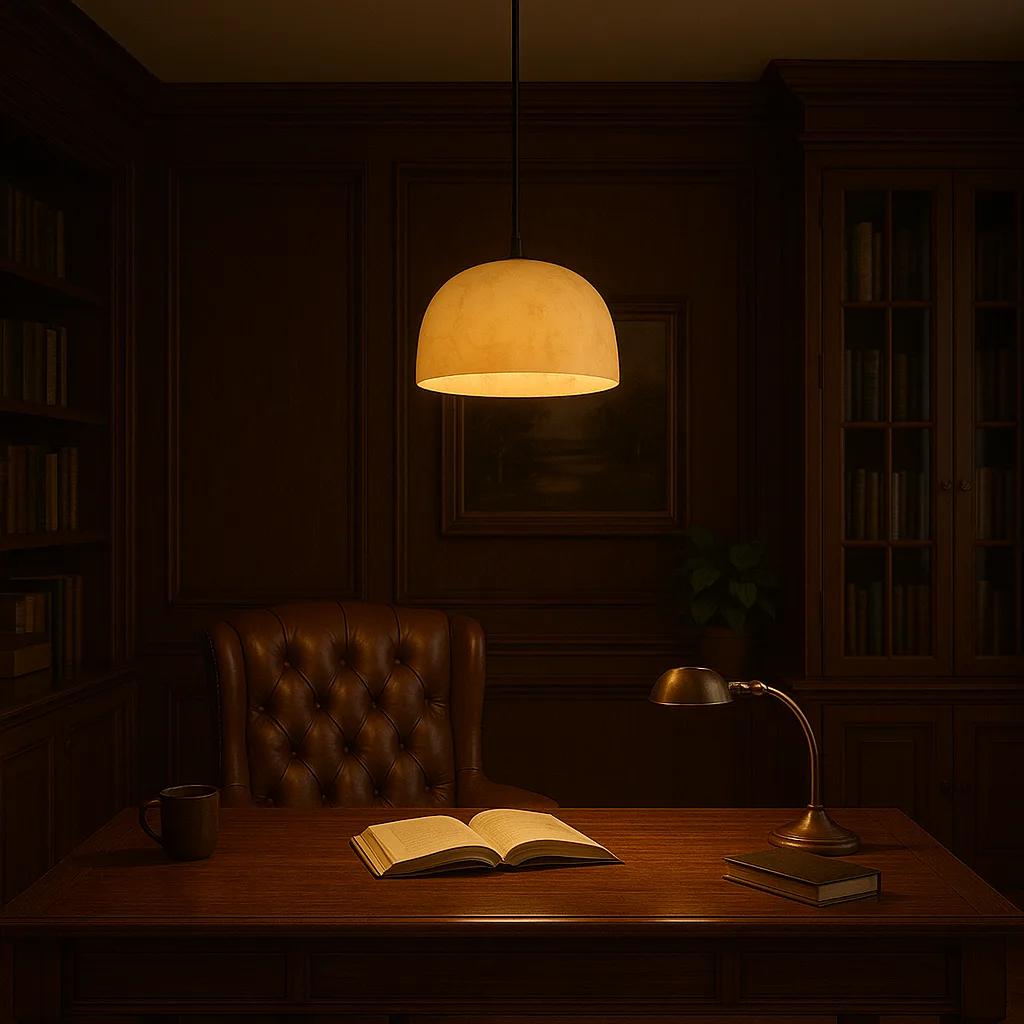 Marble Bowl Pendant Light