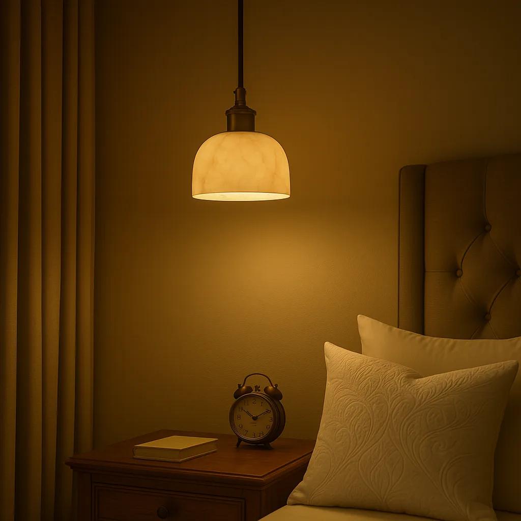 Marble Bowl Pendant Light