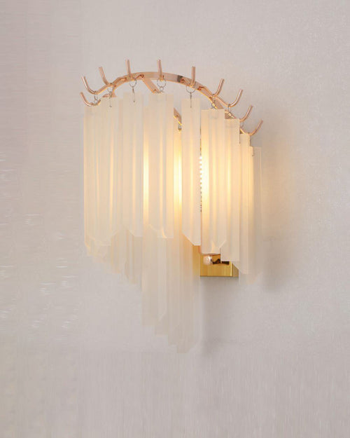 Geometric Glass Wall Light