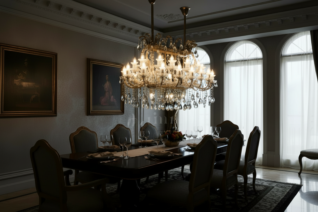 Crown of Monarchs (Gold) Crystal Chandelier
