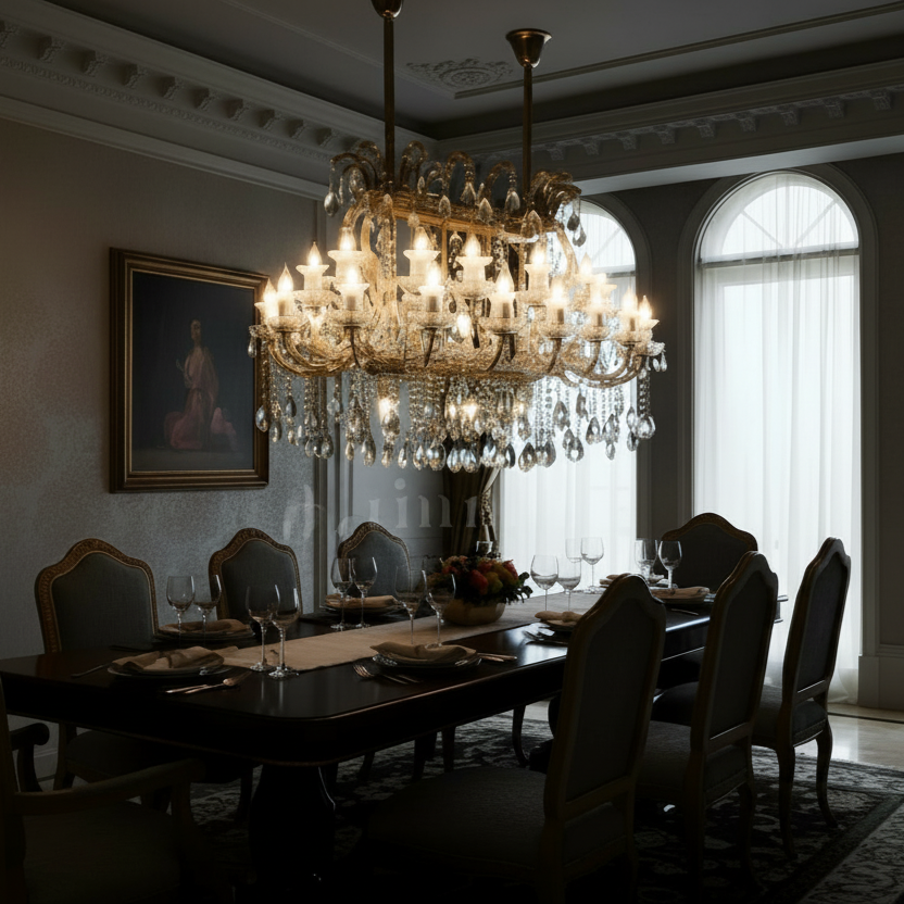 Crown of Monarchs (Gold) Crystal Chandelier