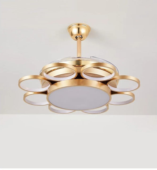 Golden Synergy (42 Inches Span, LED Ceiling Fan with Remote Control)