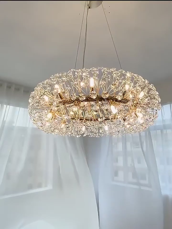 Beautiful Sunfall (Round) Crystal Chandelier