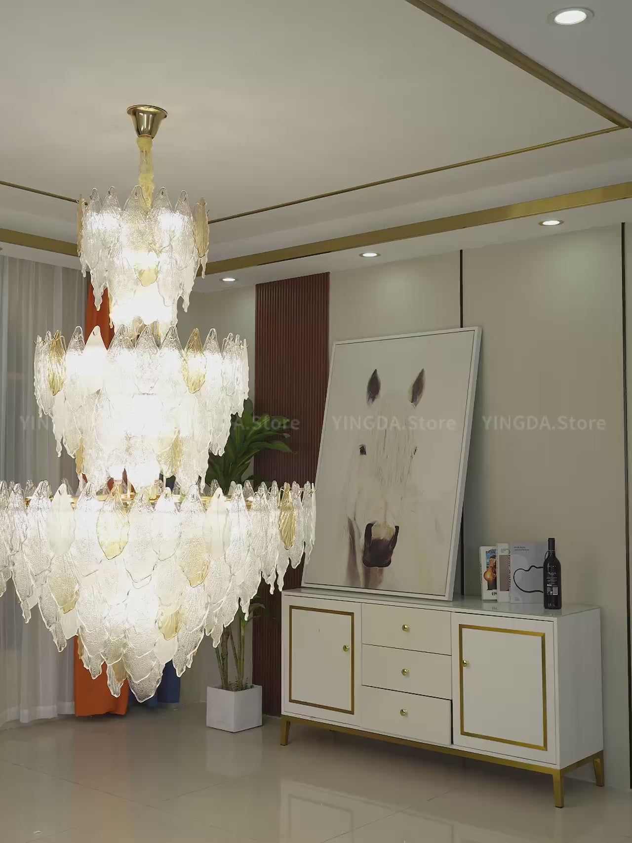 Cremica Leafs (Crystal) Chandelier