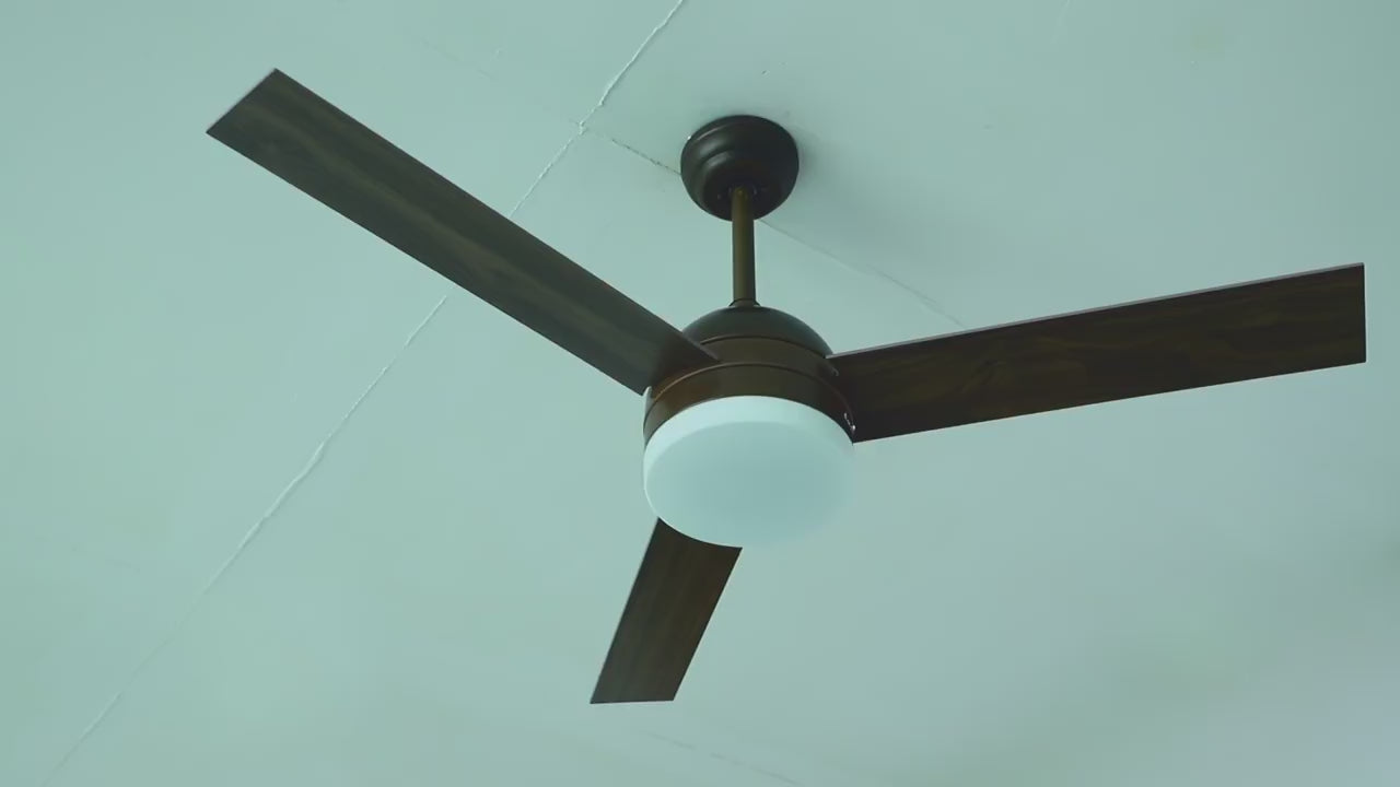 Modern 3 Blade Black Ceiling Fan
