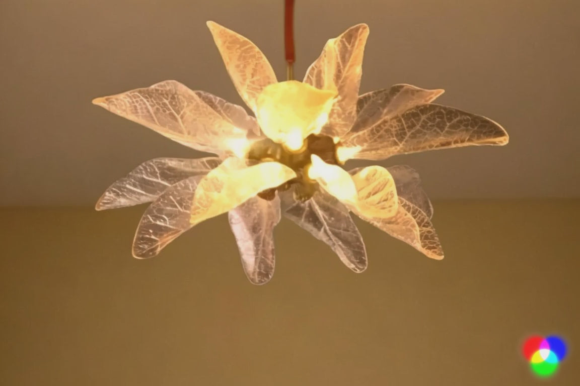 NatureGlow Leaf Chandelier