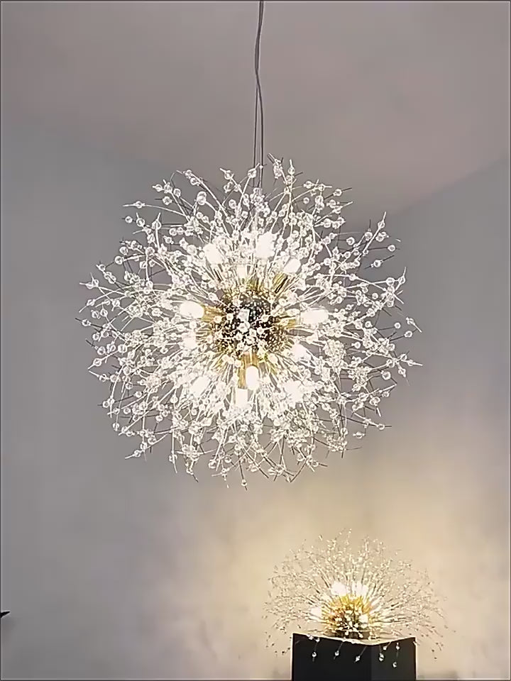 Reach the Stars (Spherical Golden) Chandelier 20 Inches Dia Hanging Light