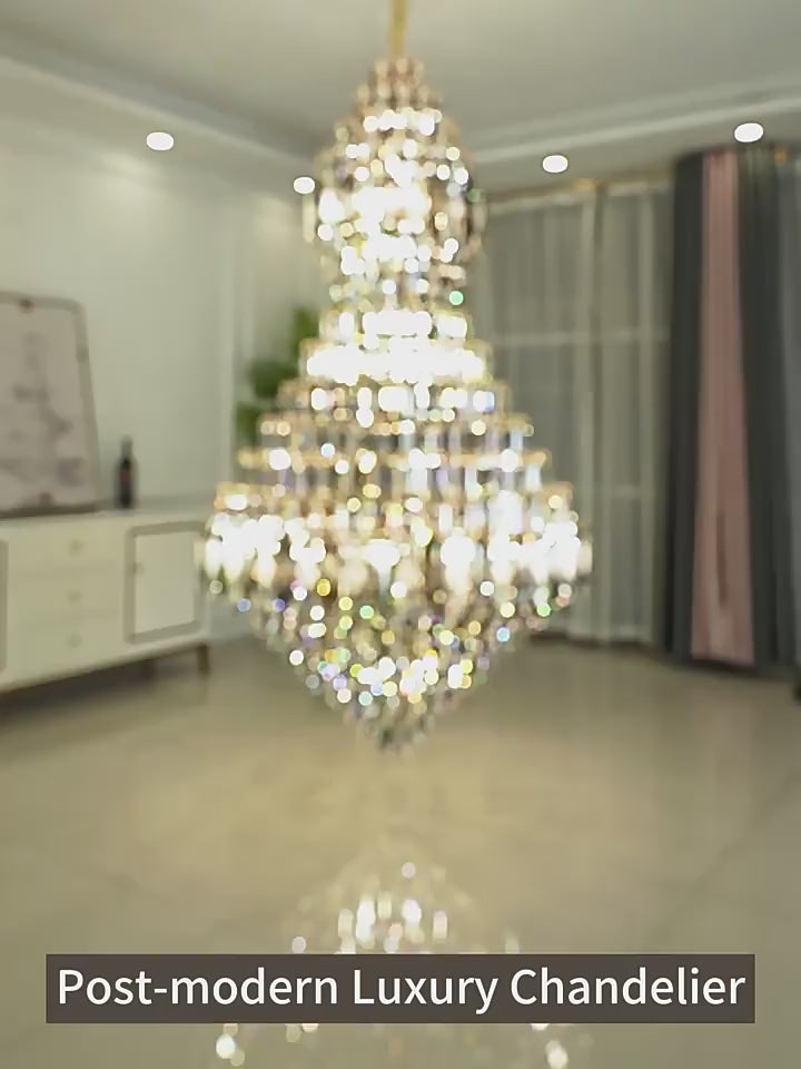 Crystal double height duplex Led Chandelier