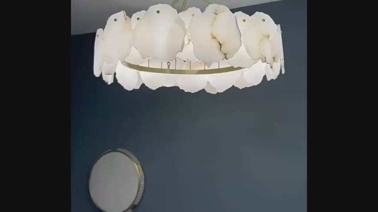 Modern Style Indoor Decoration Alabaster Chandelier