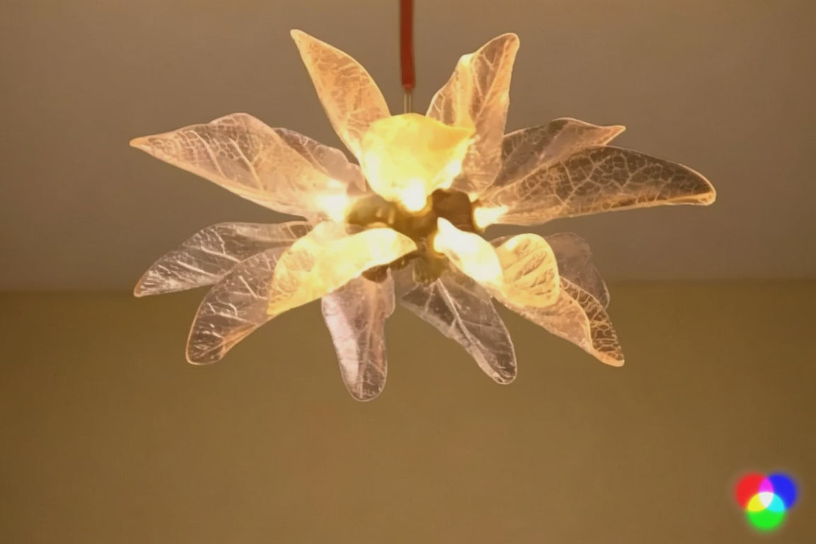 NatureGlow Leaf Chandelier