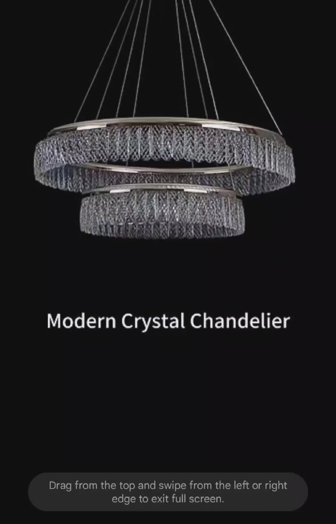 Take Me To The Newport (Gold) Chandelier (2 Rings)