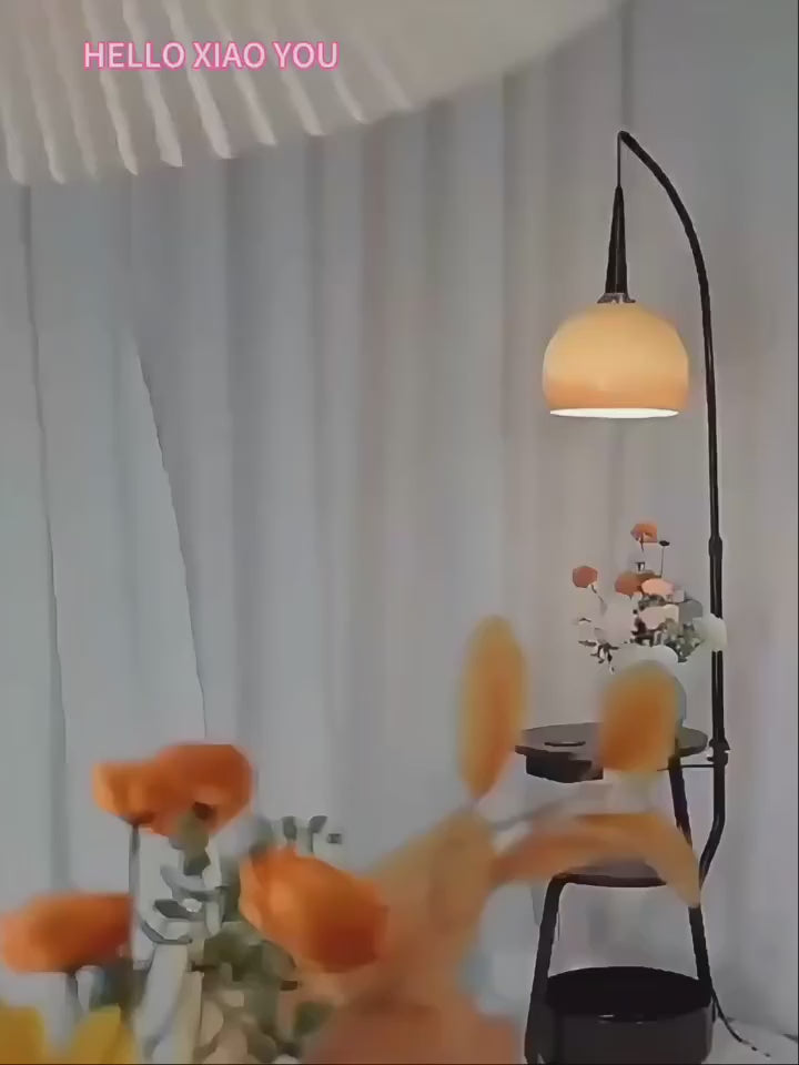 Vintage Glass Style Floor Lamp